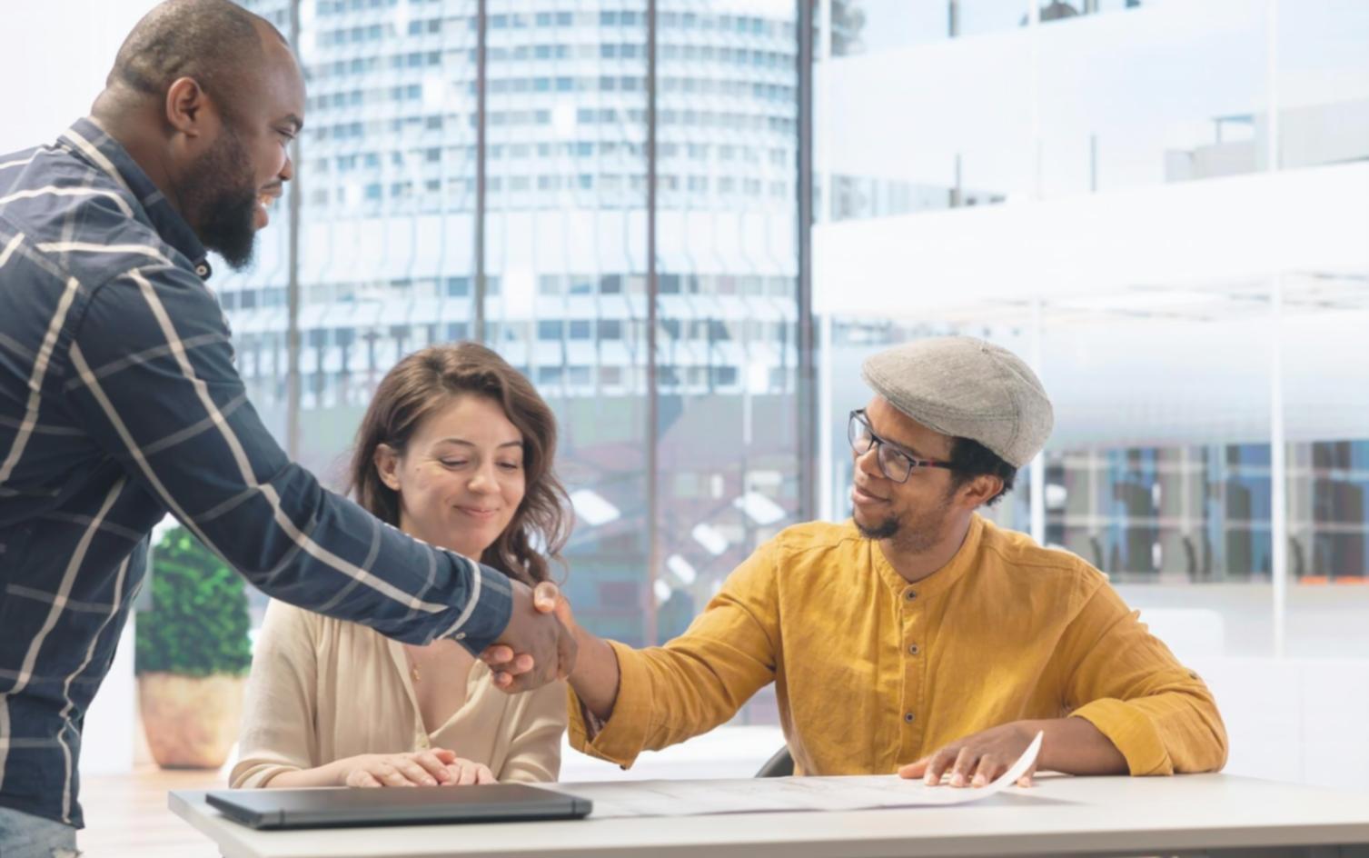 Group discussion about investment strategies and risk assessment